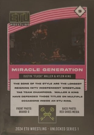 Dustin Waller & Kylon King – Miracle Generation trading card PW Catalog