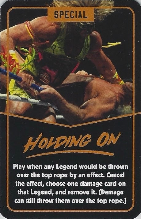 Holding On trading card PW Catalog
