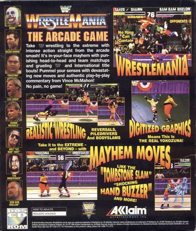 WWF WrestleMania The Arcade Game [DOS] PWcatalog