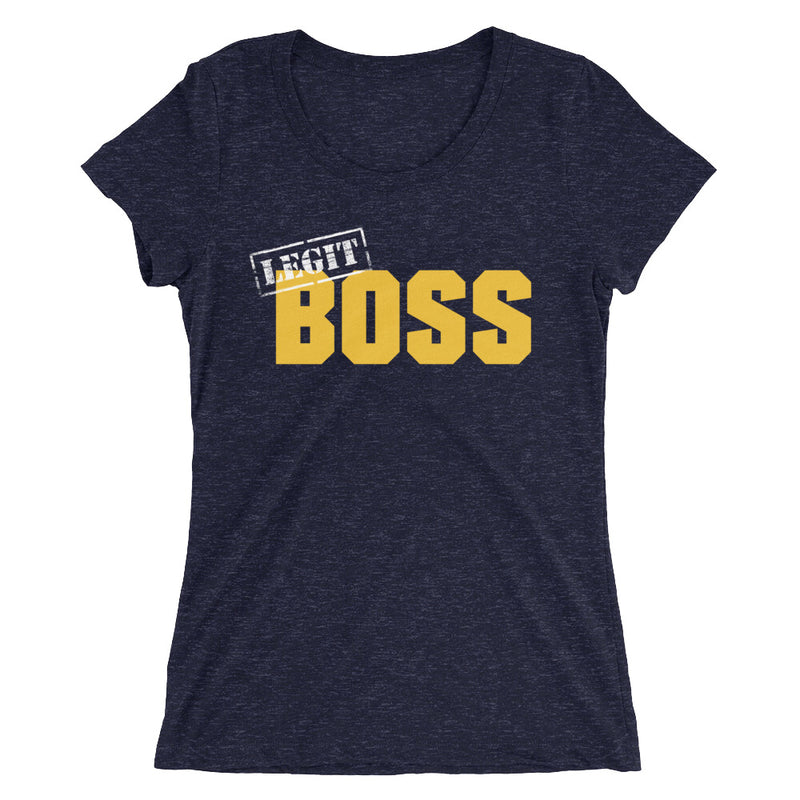Sasha Banks "Legit Boss" Women's Tri-Blend T-Shirt