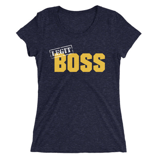Sasha Banks "Legit Boss" Women's Tri-Blend T-Shirt T-Shirt PW Catalog