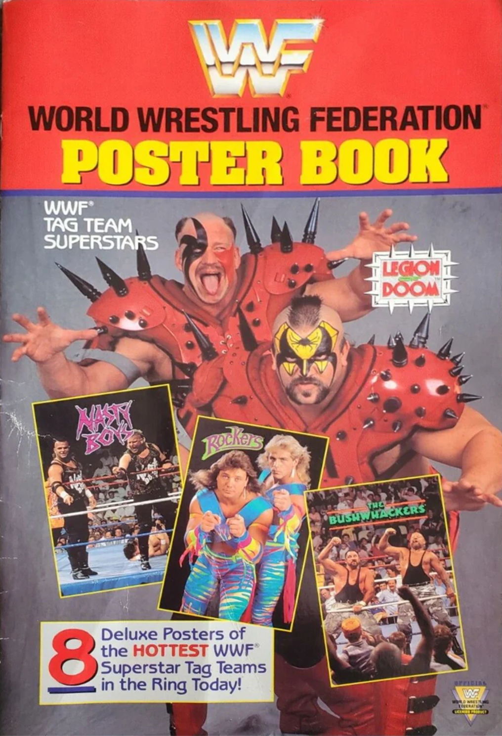 1991 wwf poster book Legion of Doom by Checkerboard Magazine Pwcatalog