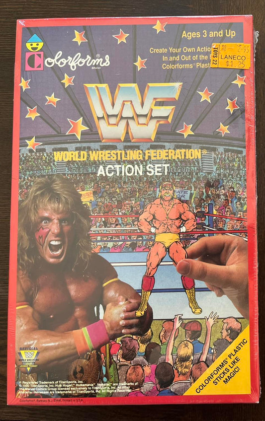 1990 WWF Action Set By Colorforms - image 2