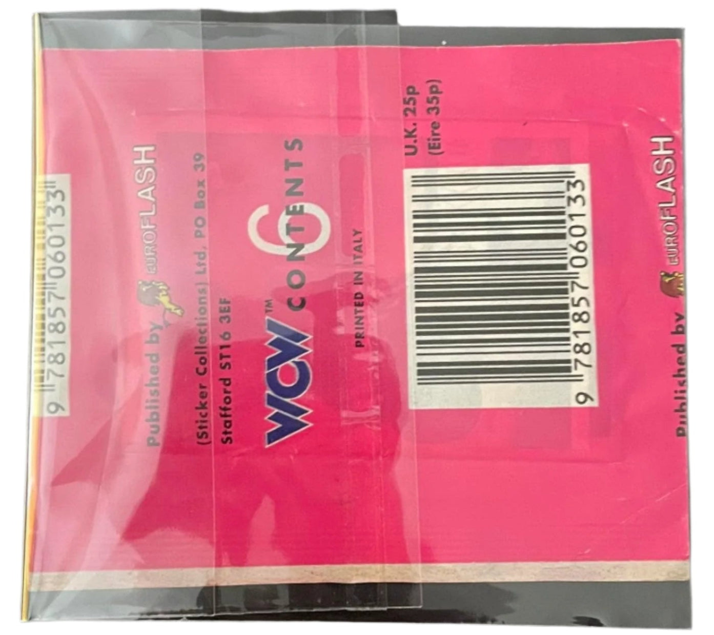 WCW Stickers Album 1992 UK Exclusive Stickers Album PW Catalog