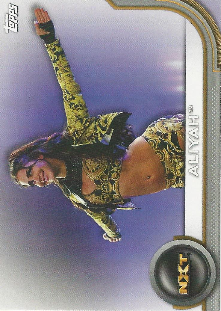 WWE Topps Women Division 2020 Aliyah RC-3 trading card PW Catalog