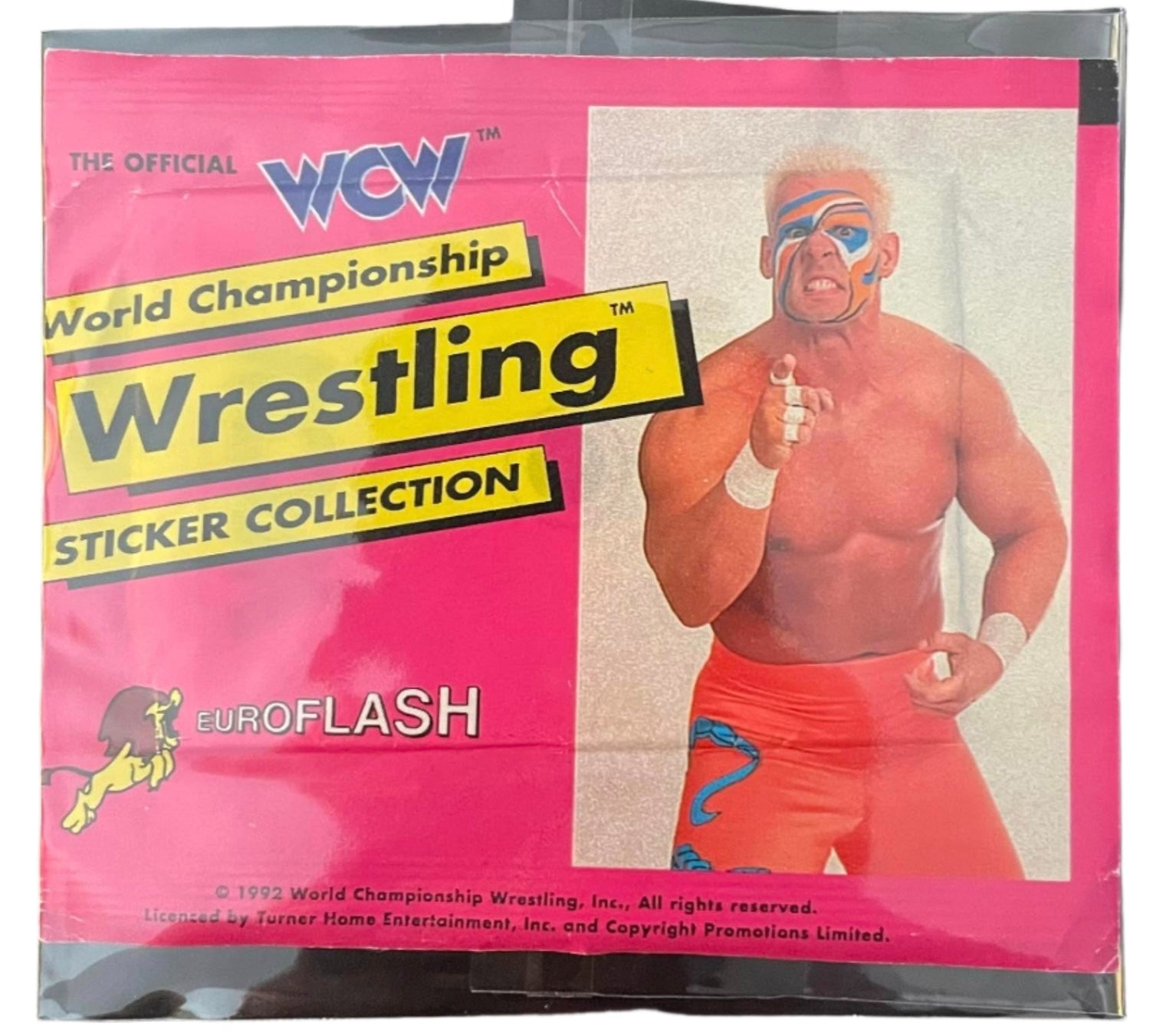 WCW Stickers Album 1992 UK Exclusive Stickers Album PW Catalog