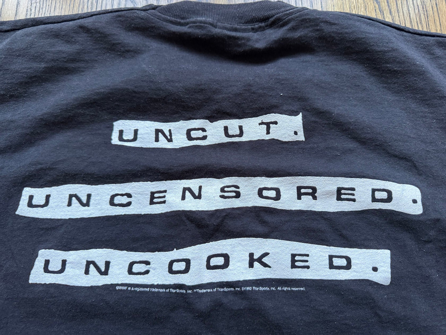 1993 WWF Monday Night Raw logo T-shirt Pwcatalog