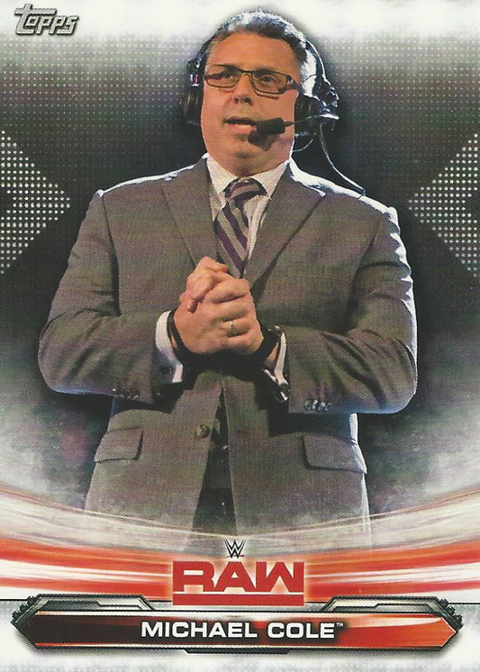 WWE Topps Raw 2019 Michael Cole #48