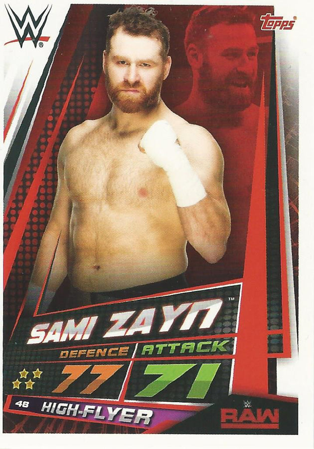 WWE Topps Slam Attax Universe 2019 Sami Zayn #48