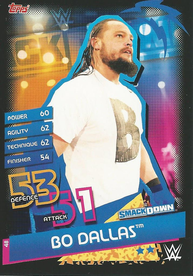 WWE Topps Slam Attax Reloaded 2020 Bo Dallas #48