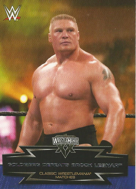 WWE Topps Road to Wrestlemania 2015 Brock Lesnar 18 of 30 trading card PW Catalog