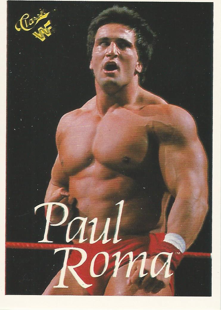 WWF Classic Trading Cards 1990 Paul Roma No.48 trading card PW Catalog