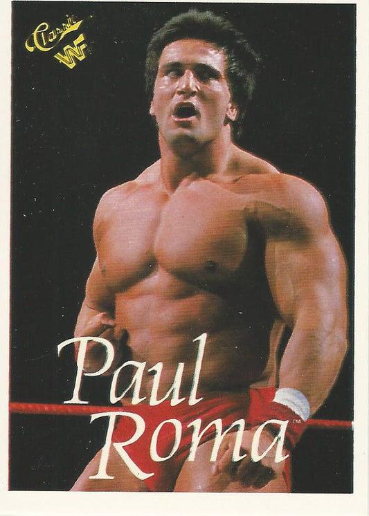 WWF Classic Trading Cards 1990 Paul Roma No.48 trading card PW Catalog