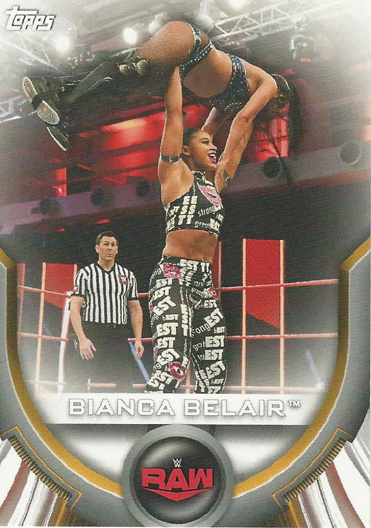 WWE Topps Women Division 2020 Bianca Belair RC-8 trading card PW Catalog