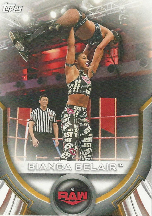 WWE Topps Women Division 2020 Bianca Belair RC-8 trading card PW Catalog