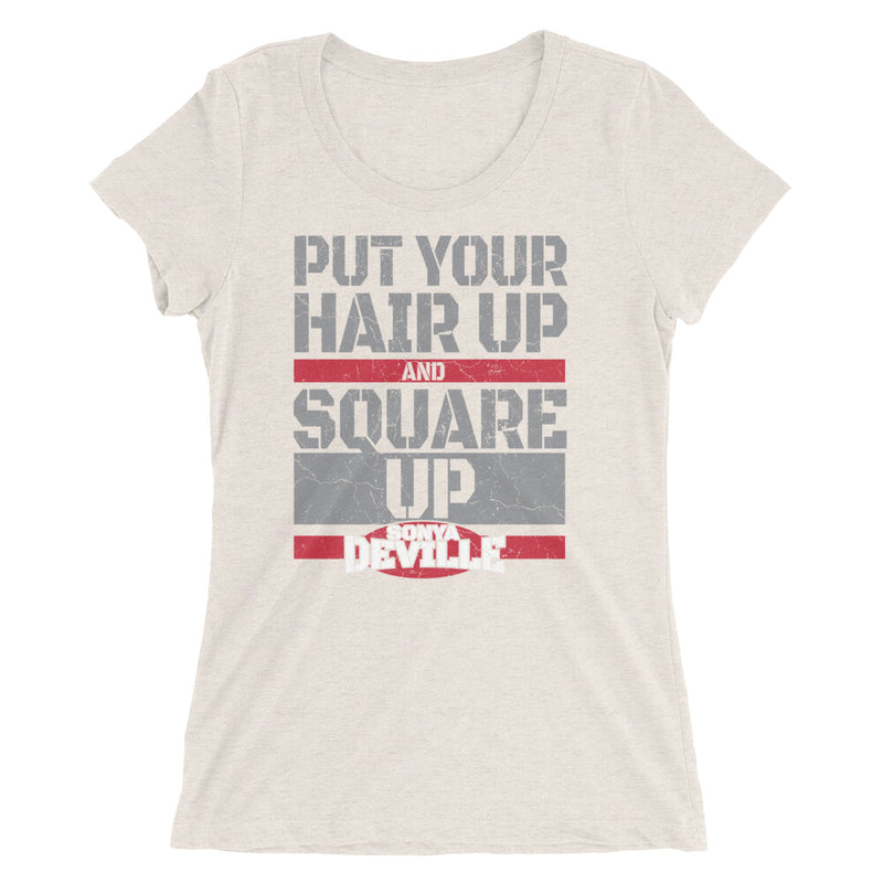 Sonya Deville "Square Up" Women's Tri-Blend T-shirt T-Shirt PW Catalog