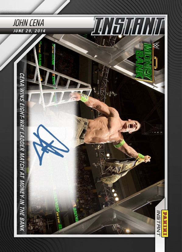 John Cena – Cena Wins Eight-Way Ladder Match at Money in the Bank trading card PW Catalog