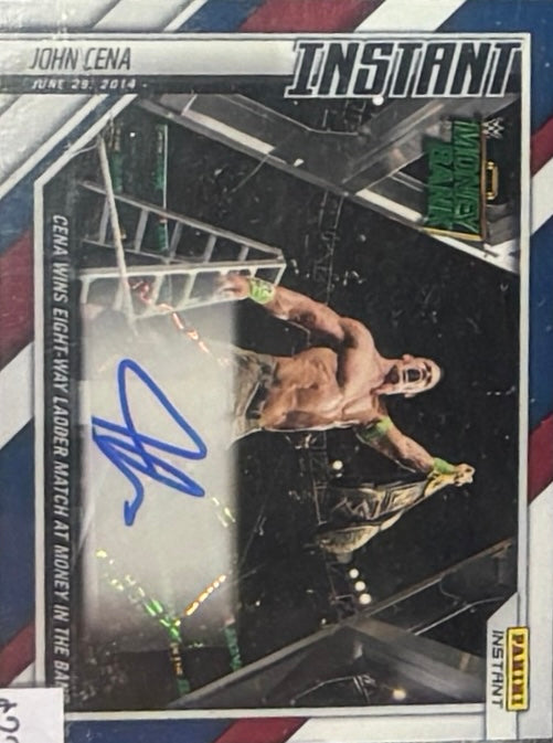 John Cena – Cena Wins Eight-Way Ladder Match at Money in the Bank trading card PW Catalog