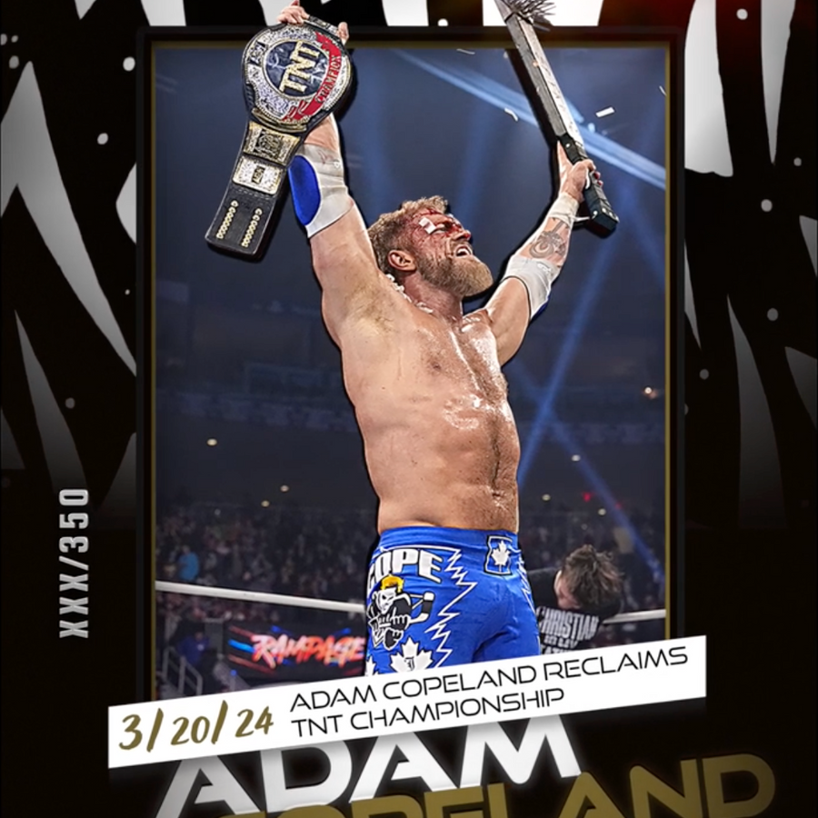 3/20/24 – Adam Copeland – Adam Copeland Reclaims TNT Championship trading card PW Catalog