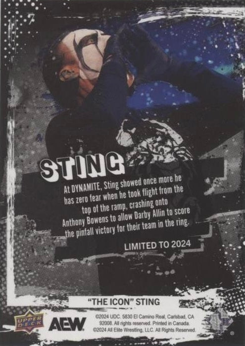 1/9/22 – Sting Showed NO Regard for HIS OWN Body When HE Took Flight in a Win at Dynamite