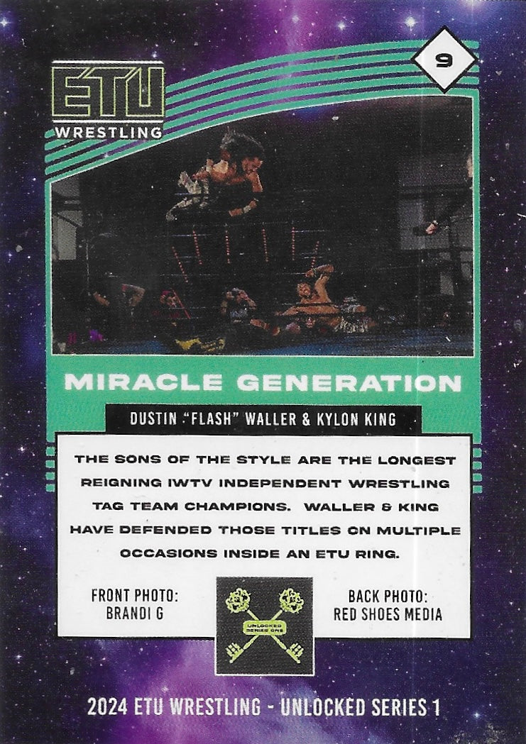 Dustin Waller & Kylon King – Miracle Generation trading card PW Catalog