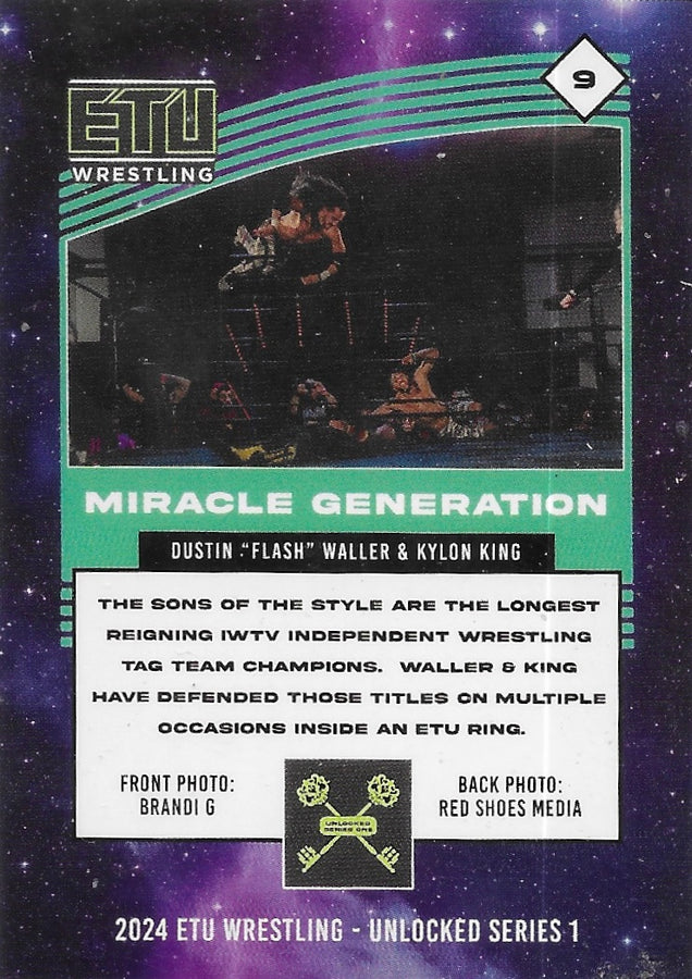 Dustin Waller & Kylon King – Miracle Generation trading card PW Catalog