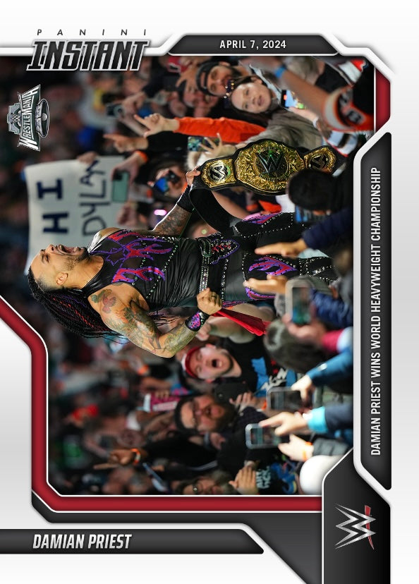 Damian Priest – Damian Priest Wins World Heavyweight Championship trading card PW Catalog