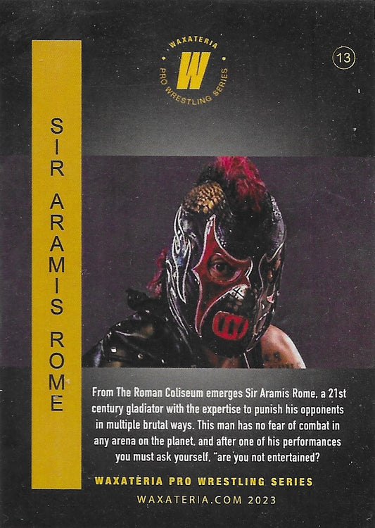 SIR Aramis Rome trading card PW Catalog
