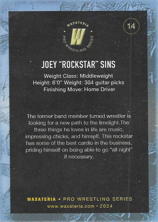Joey Sins trading card PW Catalog