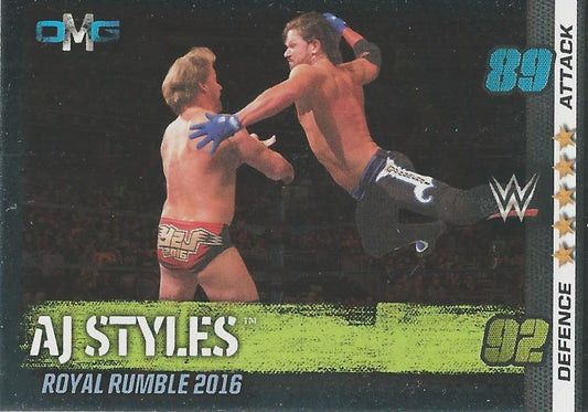 WWE Topps Slam Attax 10th Edition 2017 OMG AJ Styles #49