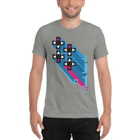 Xavier Woods "Up Up Down Down" Tri-Blend T-Shirt T-Shirt PW Catalog