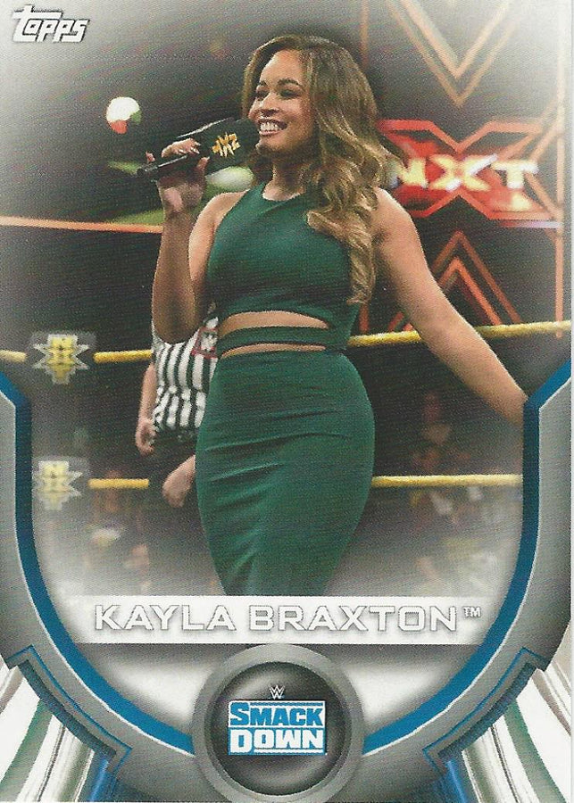 WWE Topps Women Division 2020 Kayla Braxton RC-25 trading card PW Catalog