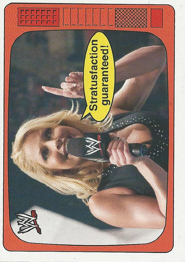 WWE Topps Heritage 2012 Superstars Speak 10 of 20 Trish Stratus trading card PW Catalog