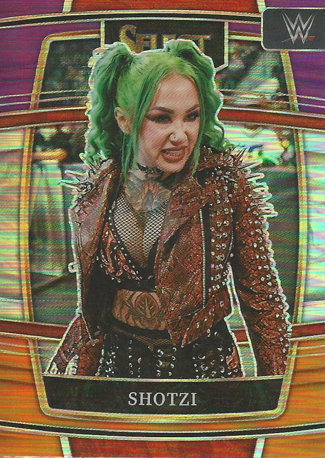WWE Panini Select 2022 Orange/Purple/Silver Prizm Shotzi Blackheart #34