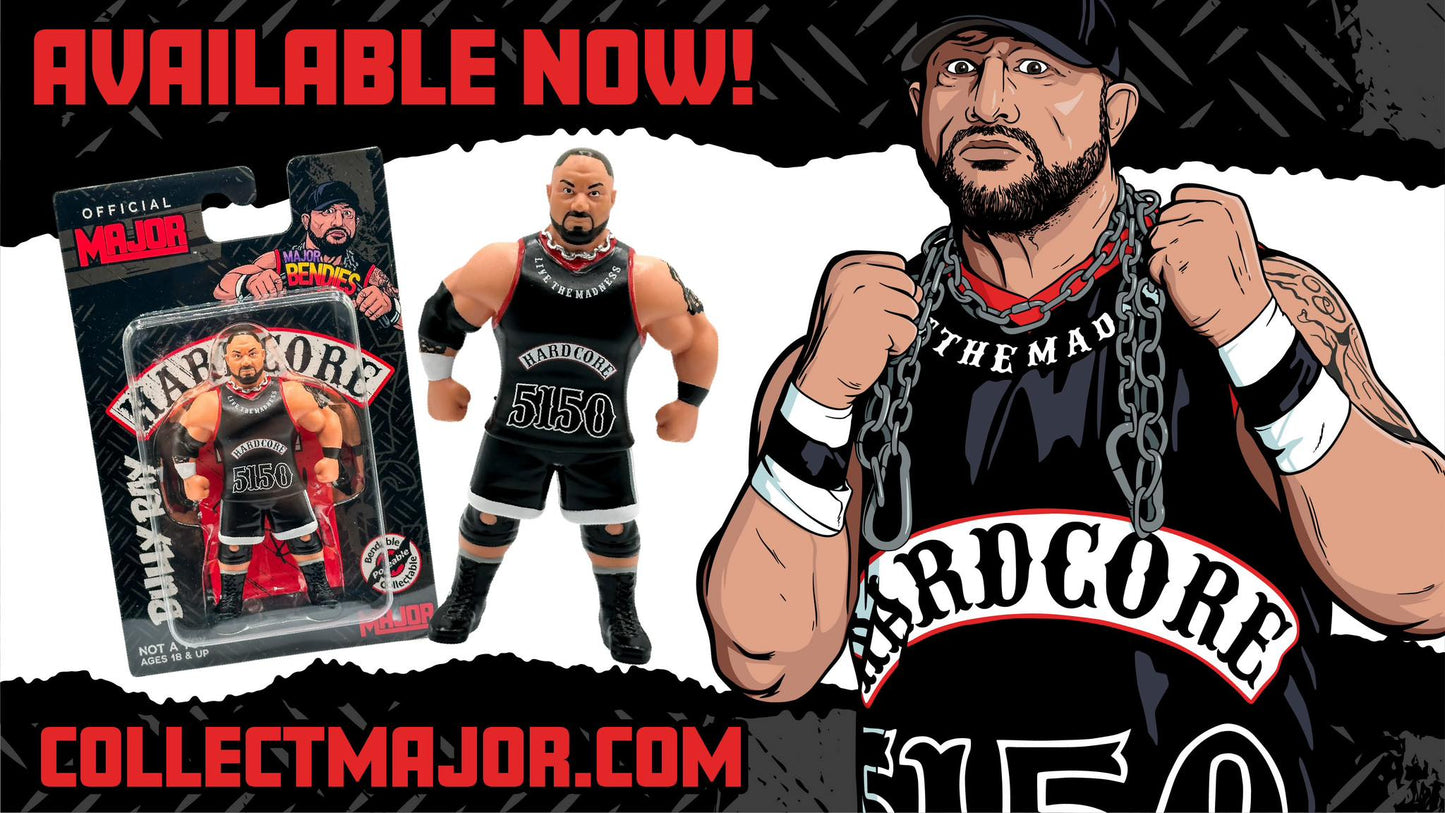 Major Wrestling Figure Podcast Major Bendies Limited Edition 1-300 Bully Ray Action & Toy Figures PWcatalog