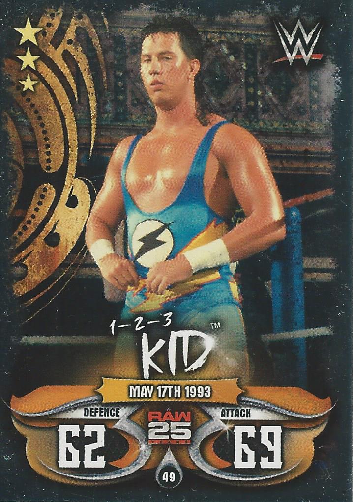WWE Topps Slam Attax Live 2018 1-2-3 Kid #49
