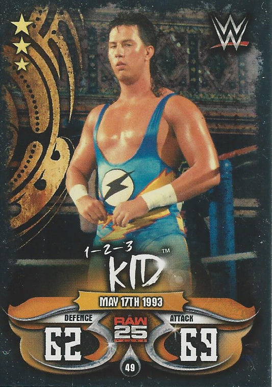 WWE Topps Slam Attax Live 2018 1-2-3 Kid #49