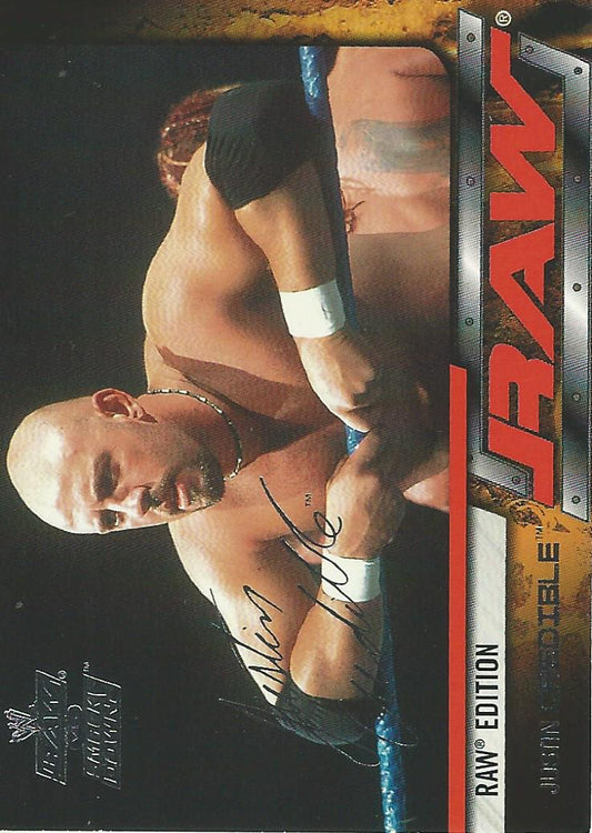 WWE Fleer Raw vs Smackdown 2002 Justin Credible #49