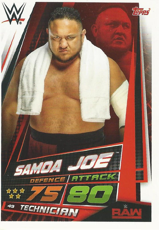 WWE Topps Slam Attax Universe 2019 Samoa Joe #49