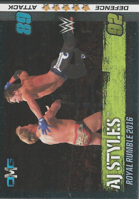 WWE Topps Slam Attax 10th Edition 2017 OMG AJ Styles #49