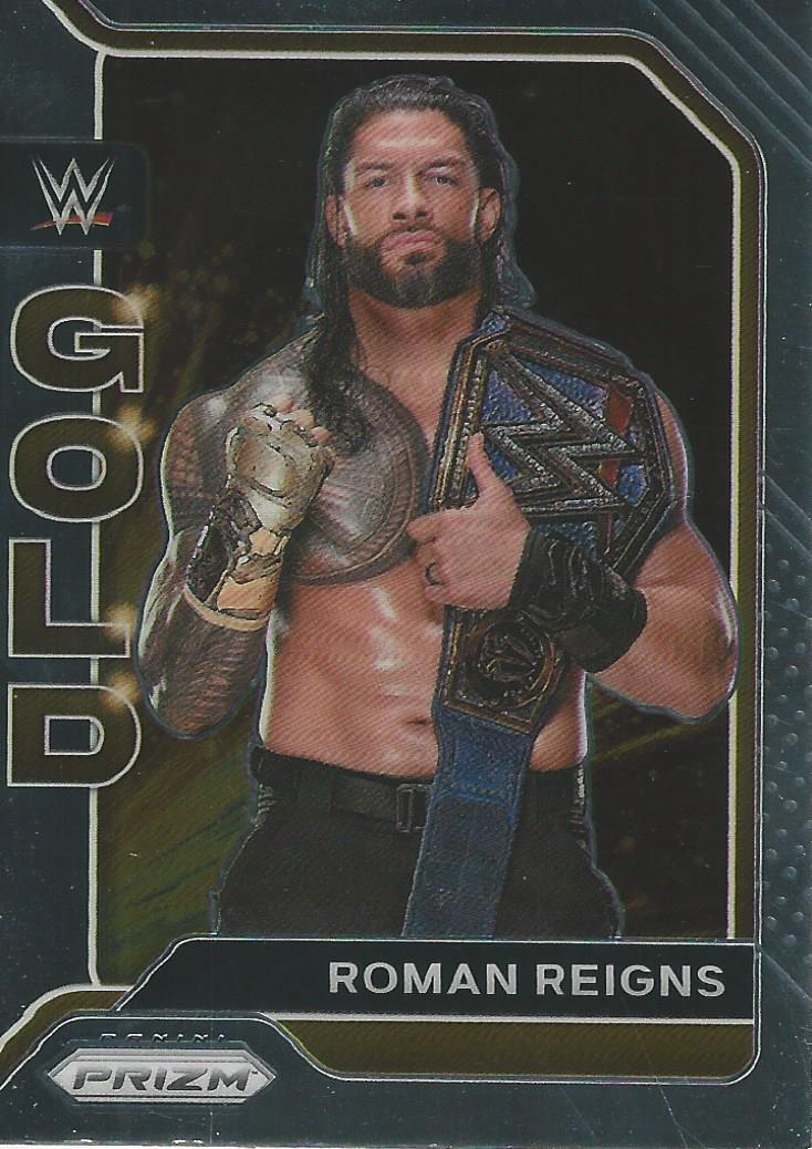 WWE Panini Prizm 2022 Gold Roman Reigns #13