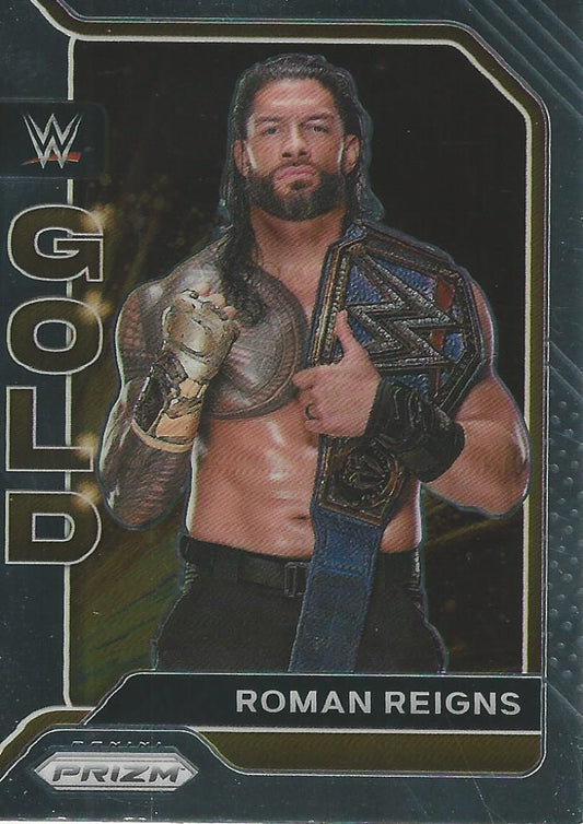 WWE Panini Prizm 2022 Gold Roman Reigns #13