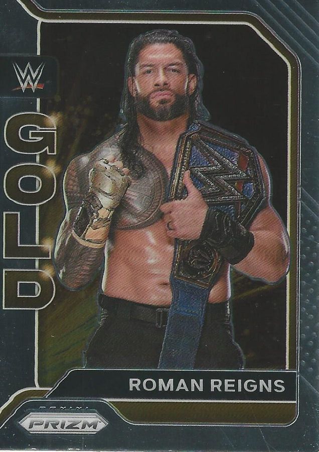 WWE Panini Prizm 2022 Gold Roman Reigns #13