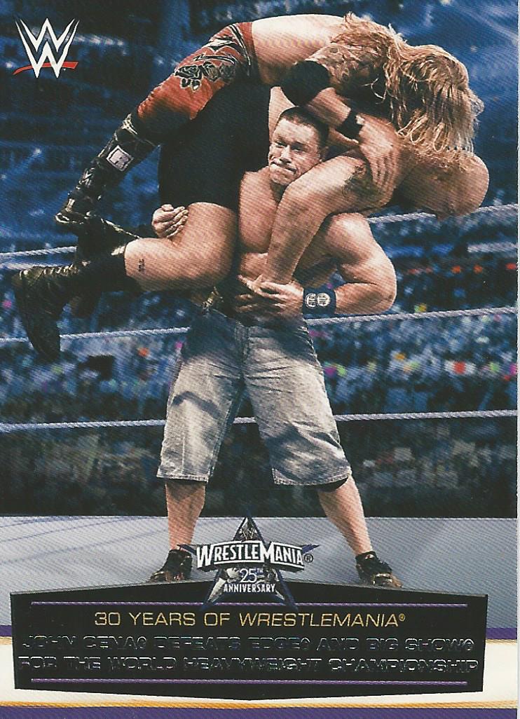 WWE Topps Road to Wrestlemania 2014 John Cena 49 of 60 trading card PW Catalog