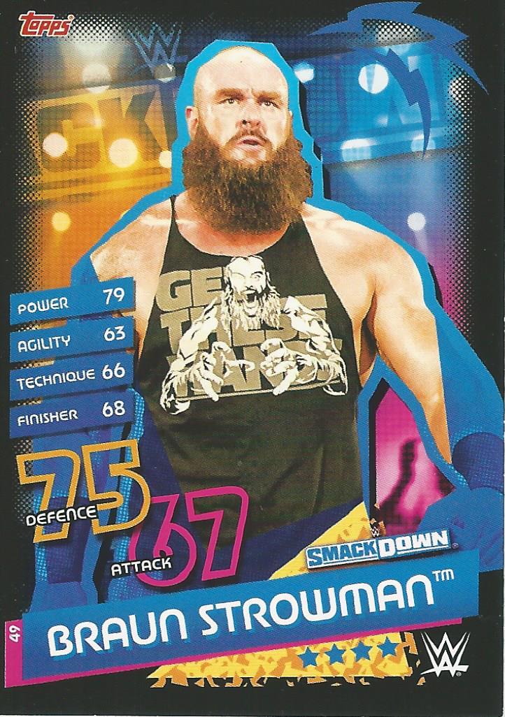 WWE Topps Slam Attax Reloaded 2020 Braun Strowman #49