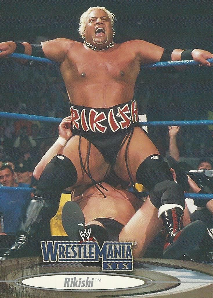 WWE Fleer Wrestlemania XIX 2003 Rikishi #49