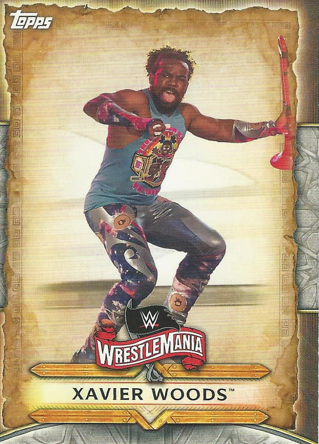 WWE Topps Road to Wrestlemania 2020 Xavier Woods WM-49 trading card PW Catalog