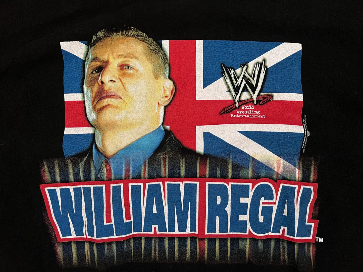 WWE William Regal Power of the Punch T-Shirt 2002 Pwcatalog