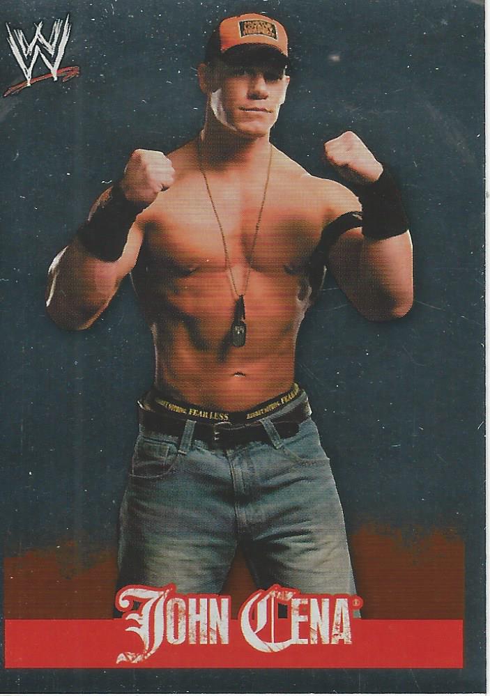 WWE Topps Rivals 2009 Stickers John Cena Foil #4