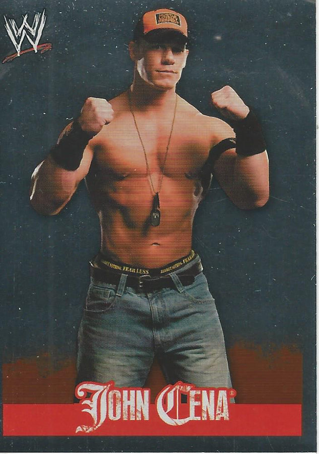 WWE Topps Rivals 2009 Stickers John Cena Foil #4